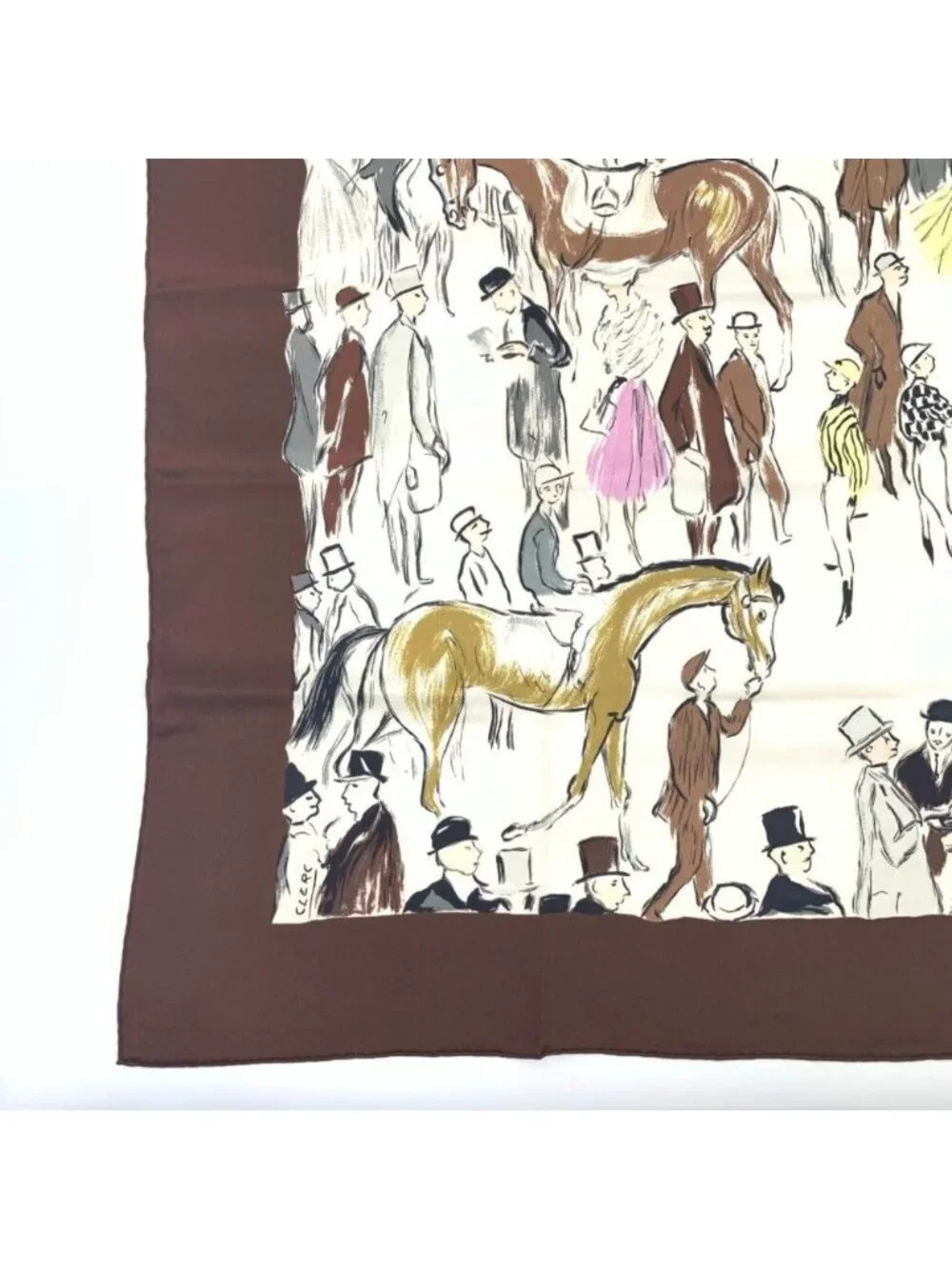 Hermes Carre 90 Silk Scarf Paddock